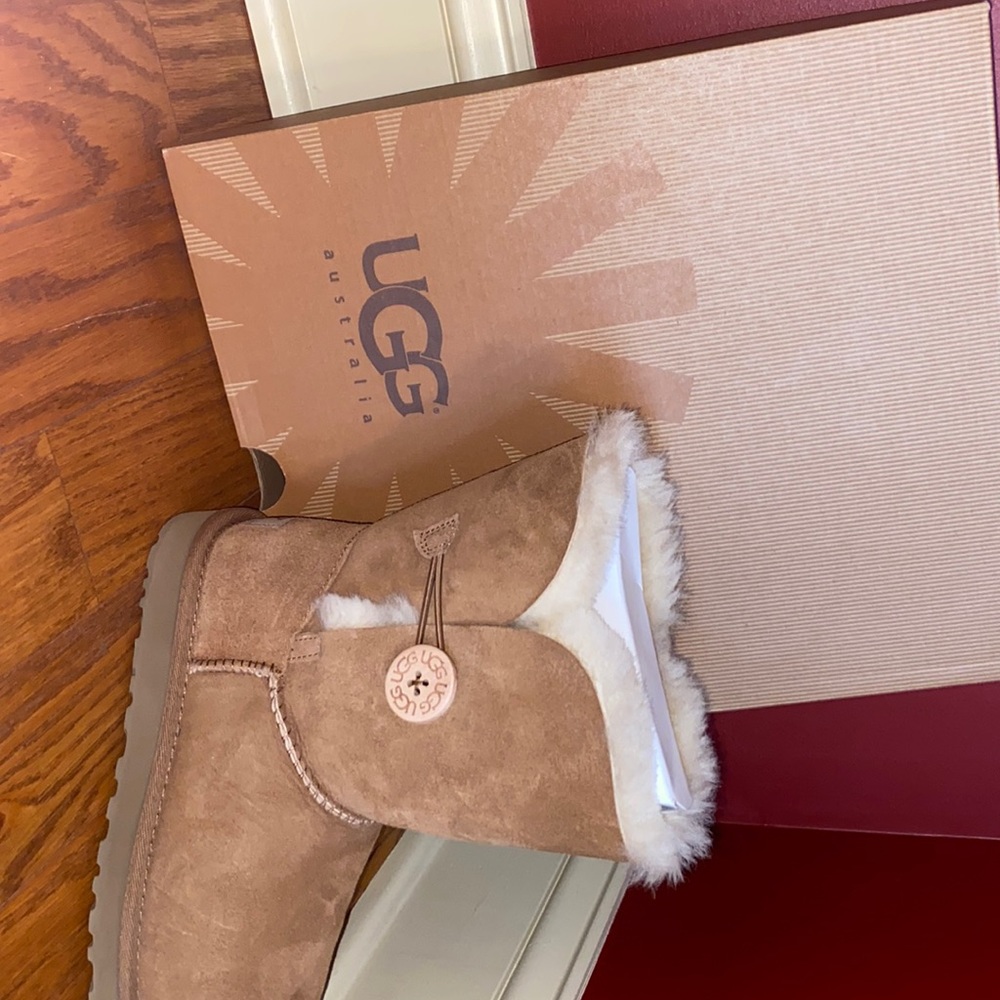Brown UGG Bailey Button Boots
